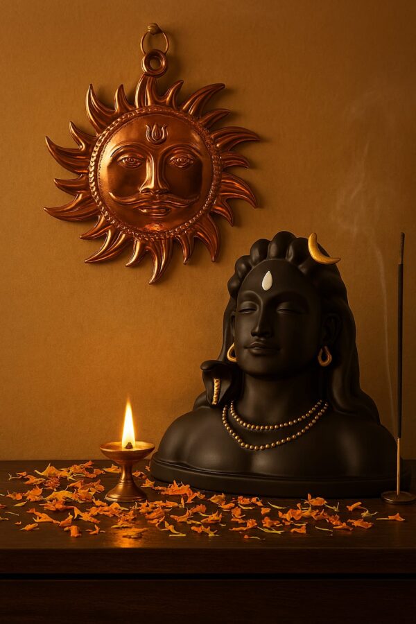 Elegant Adiyogi Shiva Bust Idol for Home & Office Décor - Image 3
